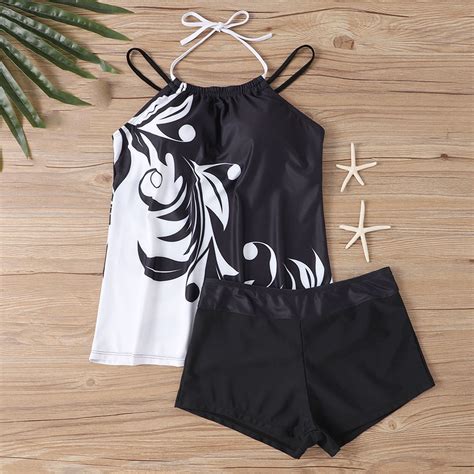 Runfenguu Swimsuits Bikini Big Girls Swimsuitswomen S Printing Fashion Soft Adjustable