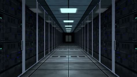 Server Room Interior In Datacenter — Stock Photo © Scanrail 132103410