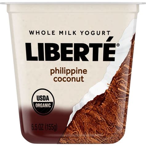 Liberte Organic Yogurt Philippine Coconut Whole Milk Yogurt 55 Oz