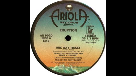 One Way Ticket (US Remix) - Eruption | Shazam