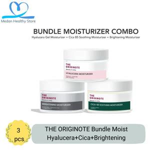 Jual THE ORIGINOTE BUNDLE HYALUCERA CICA BRIGHTENING MOISTURIZER 3 PCS