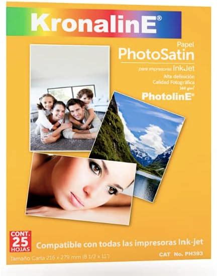 Farvisan Papel Fotogr Fico Satin Kronaline Gr Pack Paquete Con