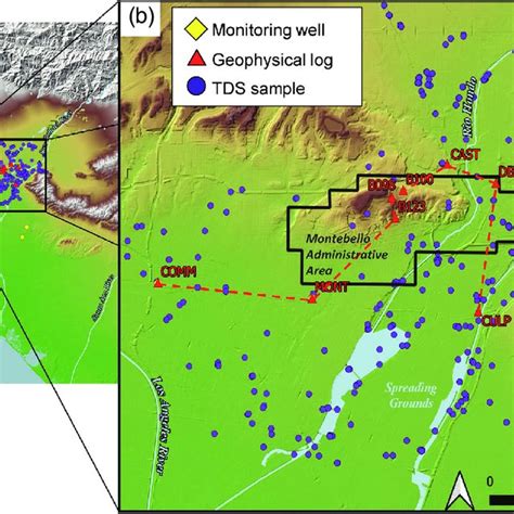 Location Of The Study Area A Coastal Plain Of The Los Angeles Basin