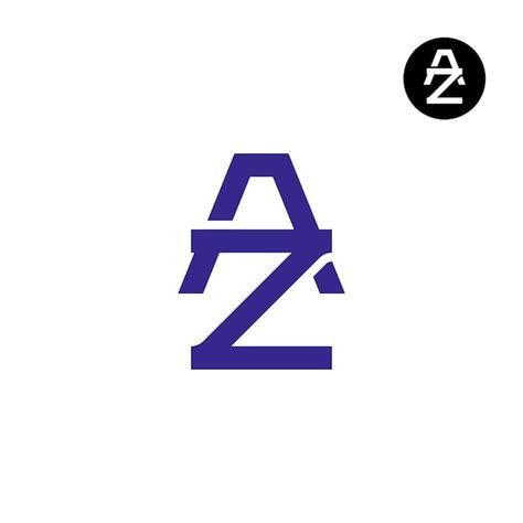 Premium Vector Letter Az Za Monogram Logo Design