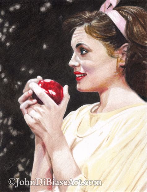 Colored Pencil Drawing Of Elizabeth Mcgovern As Snow White The