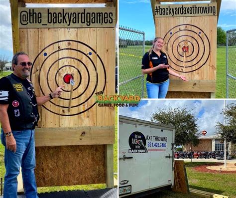 Axe Throwing Bar - The Backyard - Beer, Wine, Seltzer and Axes!