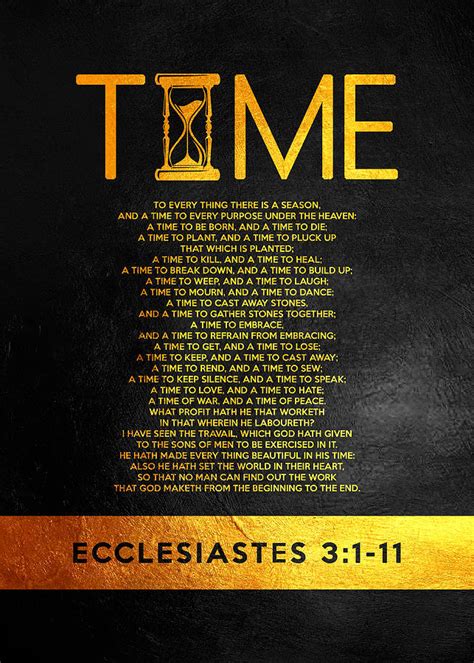 Ecclesiastes 3 1-11 Bible Verse Wall Art Digital Art by Bible Verse