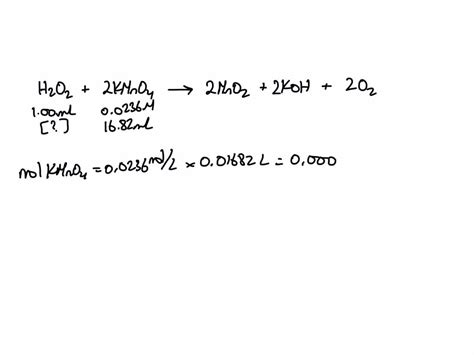 SOLVED If 10 ML Of An Aqueous KMnO4 Solution Was Titrated With 28 77