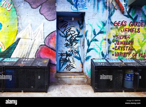 graffiti in East Village, New York Stock Photo - Alamy