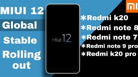 Miui Global Stable Update Rolling Out India Stable Update Date