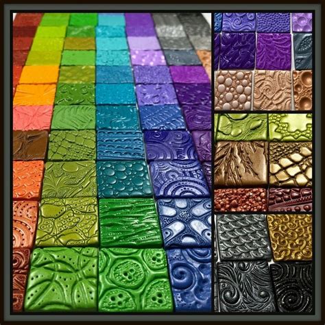 polymer clay inchie tile texture ideas  mandarinmoon  deviantart