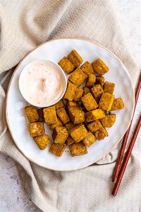 Crispy Air Fryer Tempeh Six Hungry Feet