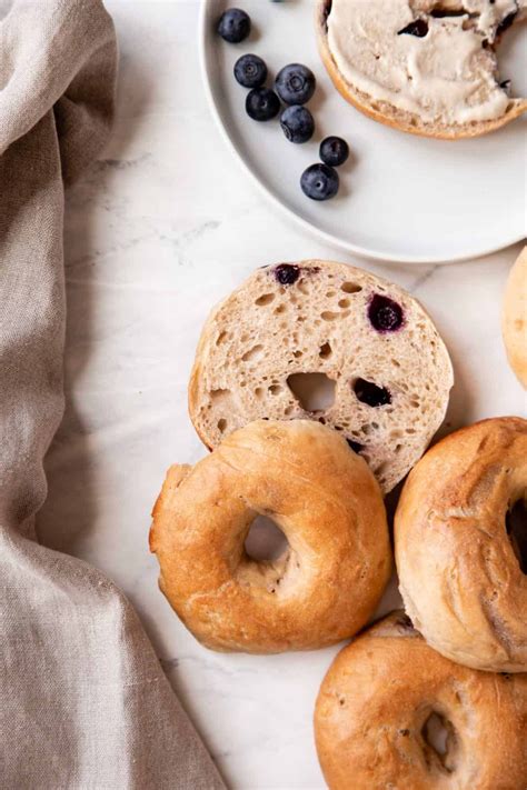 Blueberry Sourdough Bagels Sourdough Starter Recipe Sourdough