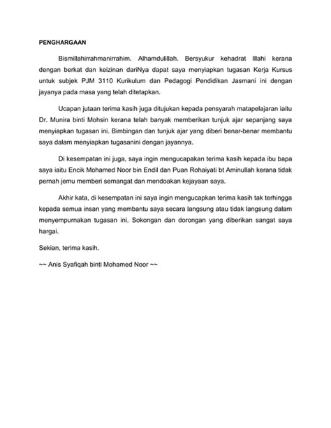 Contoh Rph Pendidikan Jasmani Subjek Pedagogi Pj Pdf