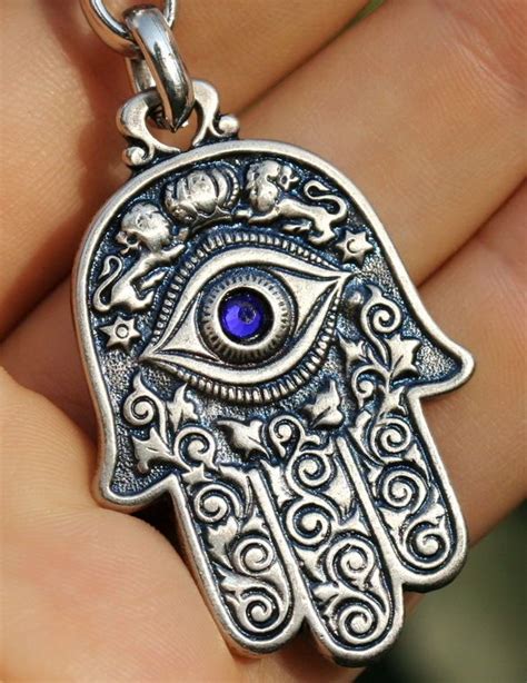 Hamsa Hand Keychain Jewish Symbols Charm Amulet Kabbalah And Evil Eye