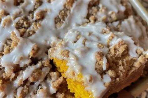 Pumpkin Coffee Cake With Streusel Topping Maegankaybakes