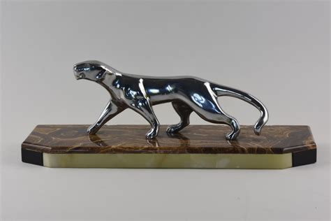 Art Deco Bronze Panther By Michel Decoux