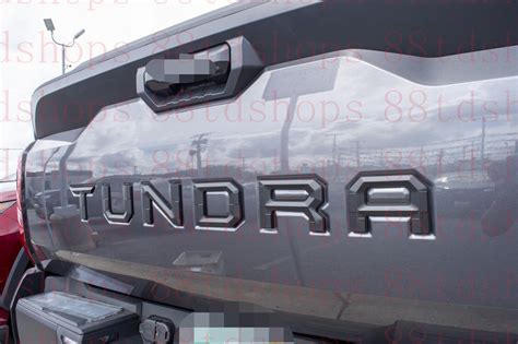 Matte Black Emblem Fit TOYOTA 2022 2023 TUNDRA Tailgate Letters EBay