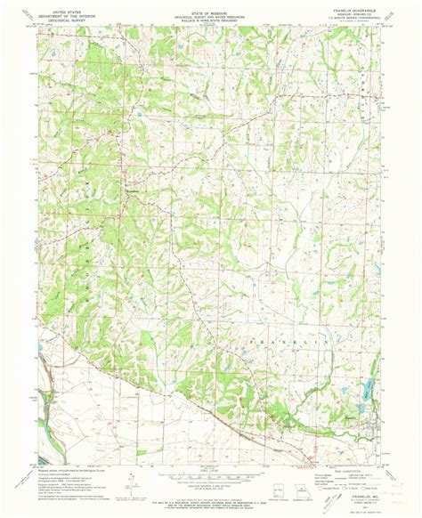 Franklin Mo 1971 24000 Scale Map By United States Geological Survey Avenza Maps