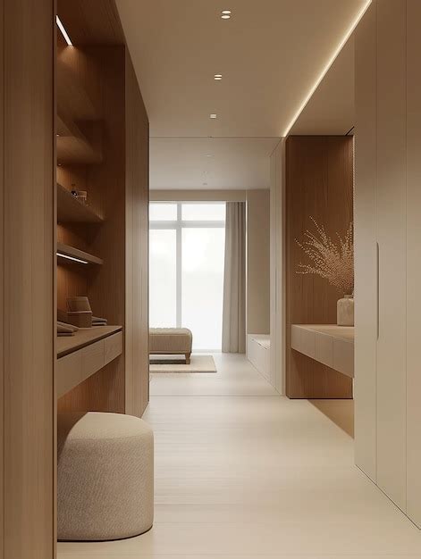 Premium Photo | Beautiful interior design in minimalist japanese style