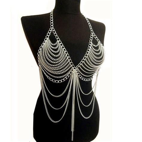 Hot Body Chain Jewelry Lingerie Bra Tassel Sexy Rhinestone Bikini Crystal Ebay
