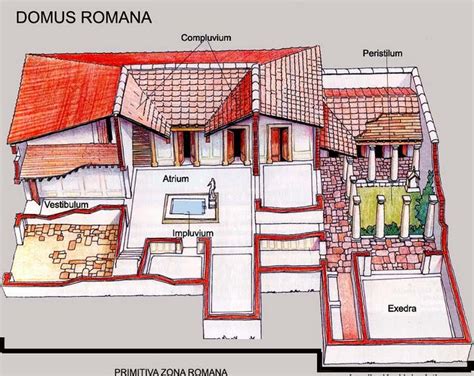 Floor plan of a typical Roman domus. | Storia romana, Programma per ...