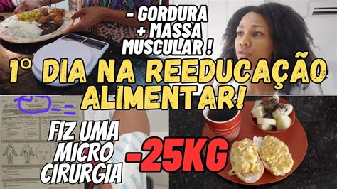 25kg DIÁRIO DA DIETA REEDUCAÇÃO ALIMENTAR GORDURA MASSA