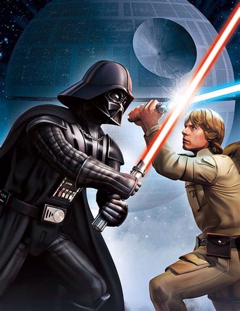 Luke Skywalker Fighting Darth Vader Darth Vader Vs Luke Dark Vader Star Wars 7 Assassins