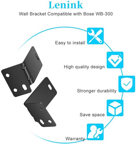 Lenink Wall Mount Bracket Sound Bar Wall Mount Compatible With Bose WB