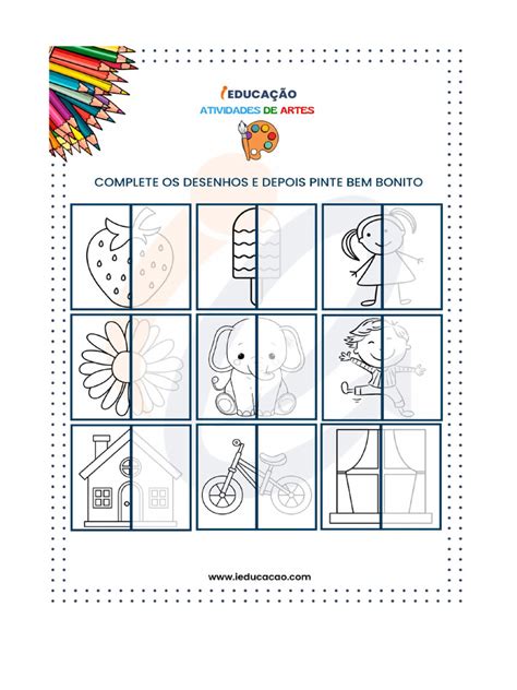 Escola Games Desenhos Simetricos - Desenhos Simetricos | PDF