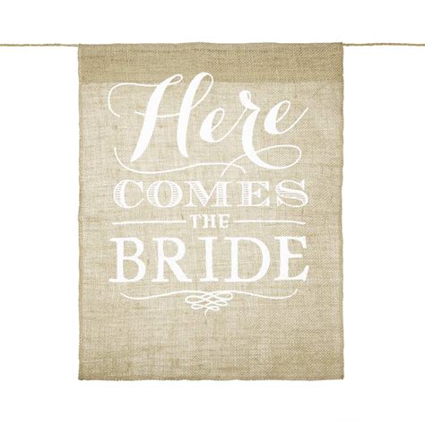 Here Comes The Bride Aisle Sign By Favour Lane