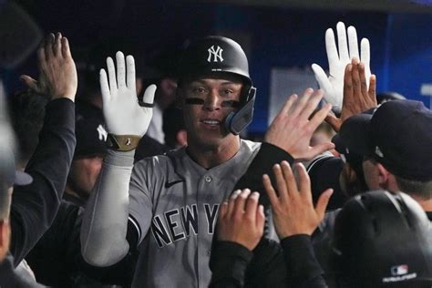 Aaron Judge Homers Domingo German Ejected In Yankees Win Over Jays