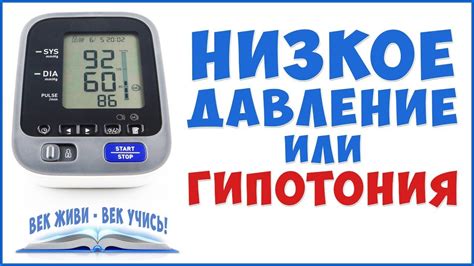 ГИПОТОНИЯ. Низкое давление. Как и чем поднять низкое давление без вреда ...