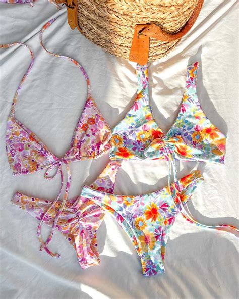 Factory Custom High Quality Two Piece Bikini Set Print Swimsuit