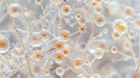 premium photo  network  delicate interwoven fungal conidia