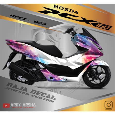 Decal Sticker Honda Pcx Fullbody Dekal Pcx New Polygonal