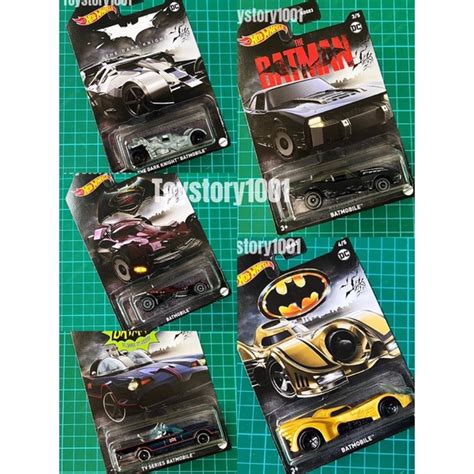 Ready Stock Hot Wheels Batman DC Batmobile Set TV Series Batmobile The Dark Knight Yellow