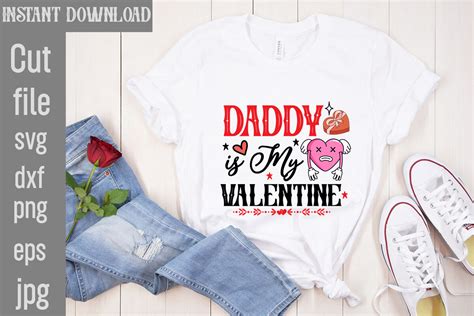 Daddy Is My Valentine Svg Cut File Graphic By Designget · Creative Fabrica