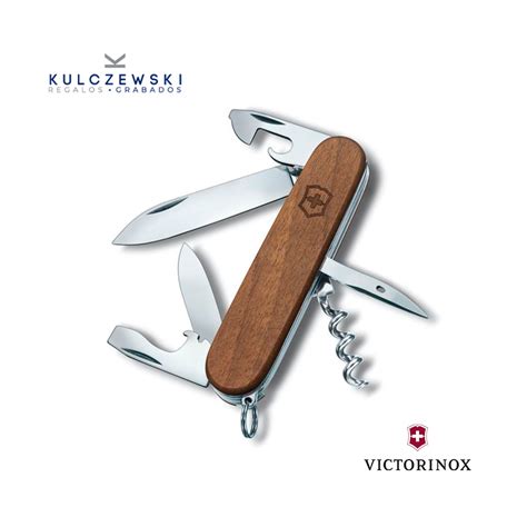 Navaja Mediana Spartan Madera 91mm Victorinox Grabados Kulczewski