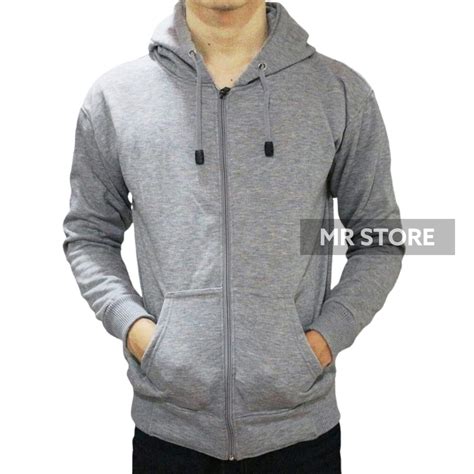 Jual Jaket Hoodie Zipper Polos Jacket Polos Sweater Polos Resleting