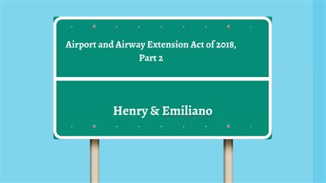 Airport And Airway Extension Act By Henry Gomez