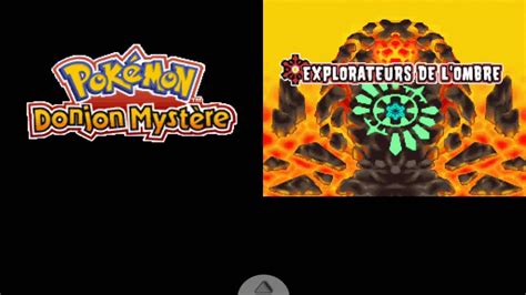 Pokémon Donjon Mystère Explorateurs de l Ombre Intro Écran Titre