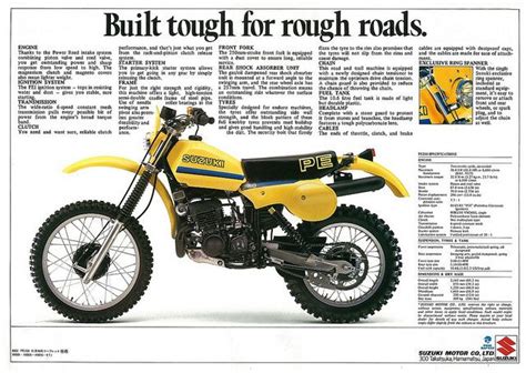 1981 Suzuki PE250 . | Suzuki, Vintage motocross, Classic bikes