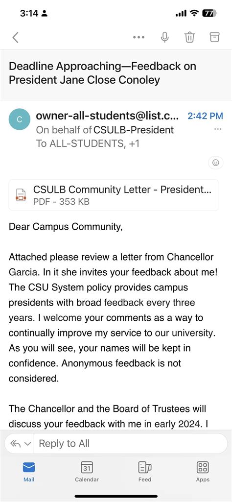 Who wants to take one for the team and “reply all” to the CSULB All