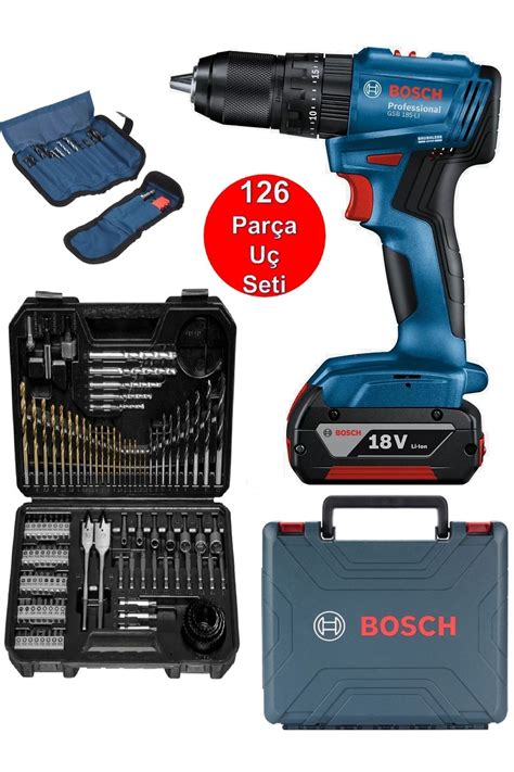 Bosch Tek Akülü Kömürsüz Darbeli Matkap Vidalama Şarjlı Matkap 126