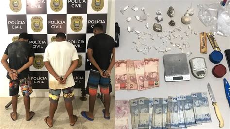 Pol Cia Prende Trio Acusado De Tr Fico De Drogas Em Cidade Do Piau