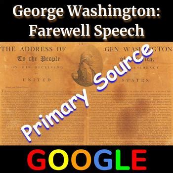 George Washington's Farewell Speech by Tech that Teaches | TPT