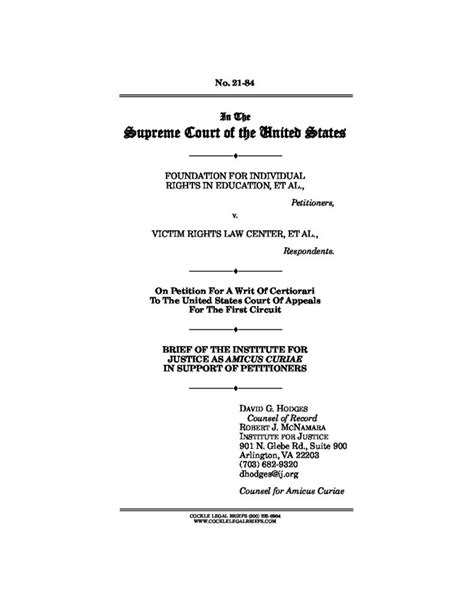 Fire V Victim Rights Law Center Institute For Justice