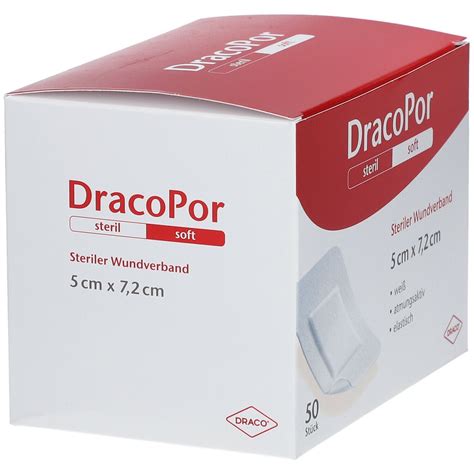 DracoPor Wundverband Soft weiß steril 7 2 cm x 5 cm 50 St Shop Apotheke