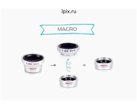Набор из 6 линз от Lpix для мобильного телефона. Fisheye на iphone ...